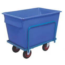 Mobile Container w/ Swivel Wheels Blue 370Ltr
