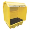 BP2HC 230Ltr Covered Bund Pallet 990 x 1490 x 1690mm 2 BP2HC 230Ltr Covered Bund Pallet 990 x 1490 x 1690mm -Spill Safe Shop 214HJ P