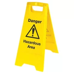 Danger Hazardous Area A-Frame Safety Sign 680 x 300mm